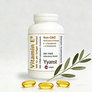 Vitamina E de alta calidad con tocoferoles, apoya la salud de la piel y la protección celular, cápsulas blandas. - Product Image 1