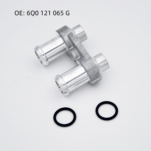 Conector de radiador de calefacción 6Q0 121 065 G de aluminio con junta tórica para Volkswagen Polo Skoda Fabia - Product Image 1