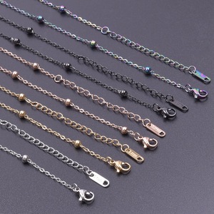 Chaîne à maillons plats en acier inoxydable 304 de 1,6 mm, en forme de O, pour collier, accessoire de bijouterie DIY - Product Image 4