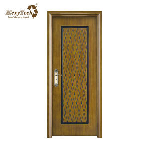 Portes intérieures en bois de teck naturel sculpté, design 2020, avec <span class=keywords><strong>cadre</strong></span> en mélamine. - Product Image 2