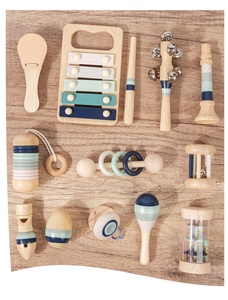 Offre Spéciale : Ensemble d'Instruments de Musique en Bois Colorés – Jouets en Bois Xylophone, Castagnettes, Maracas, Hochet – Lot de 12 Pièces - Product Image 4