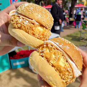 Niceme hot-bán bánh hamburger hình kem vani hương vị kem điền yêu thương sâu sắc của công chúng - Product Image 1