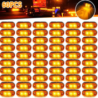 Neue 2LED 1W Stroboskop-Seitenleuchten für Autos SUV LKW & Pick-up DC 12V 24V LED-Lampe mit Mehreren Blitzmodi