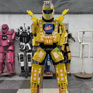 Disfraz de DJ con Robot gigante LED, talla única, ropa de actuación para zancos de salón, caminante, baile flamenco luminoso - Product Image 1