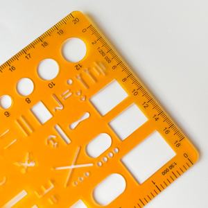 Трафарет-линейка оранжевого цвета для черчения и чтения навигационных карт, прямые поставки с завода - Product Image 3