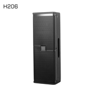 Altoparlante PA a Colonna H206 Dual da 6,5 Pollici 300W Full Range in Legno Compensato per Installazioni in Conferenze, Chiese e Palcoscenici