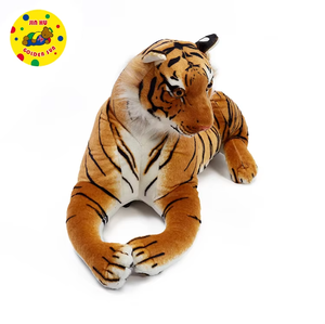 Gran Peluche de Tigre Siberiano Blanco, Adorable y Suave, Relleno de Algodón PP, Accesorios de Plástico Duradero, Juguete de Peluche de Tigre Artificial Realista - Product Image 2