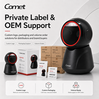 Lecteur de codes-barres de bureau YCP-55 1D 2D, lecteur de codes QR mains libres, scanner USB filaire pour supermarché, scanner de présentation A4, POS, vente au détail, mobile