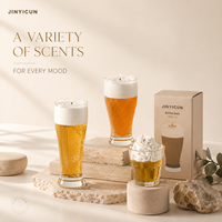 Vela Aromática Personalizada con Aroma a Cerveza de Mantequilla en Vaso de Vidrio 672g, Vela de Regalo Novedosa para Bar, Fiesta, Decoración del Hogar, Pedidos Mixtos, OEM, Marca Privada