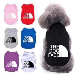 夏の新しいスタイルのファッション高級デザイナーペット服犬の顔子犬犬の<span class=keywords><strong>T</strong></span>シャツ - Product Image 2