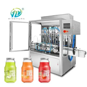 Nouvelle machine de remplissage de bouteilles de liquide entièrement automatique pour bouteilles en plastique machine de remplissage et d'étiquetage de bouteilles d'eau