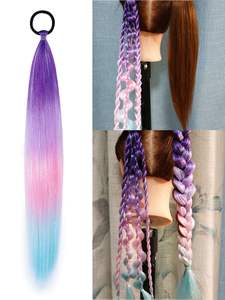 <span class=keywords><strong>ผม</strong></span>ต่อสีสำหรับถัก<span class=keywords><strong>เปีย</strong></span> แบบออมเบร หางม้าต่อผมหลากสี 20 นิ้ว สำหรับงานเทศกาลวัน<span class=keywords><strong>ผม</strong></span>สุดมันส์ งานเรฟสุดแหวกแนว - Product Image 2