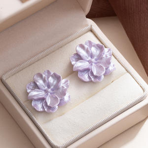 ต่างหูรูปดอกไม้สำหรับผู้หญิงต่างหูดอกไม้แฟชั่นเกาหลีทันสมัยน่ารักวัยรุ่นสาวๆเครื่องประดับสำหรับงานเลี้ยง - Product Image 2