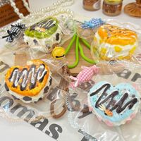 Jouet anti-stress souple en silicone, en forme de pâtisserie de boulangerie, jouet sensoriel à presser, non toxique, idéal pour les cadeaux de fête et les remplisseurs de sacs cadeaux