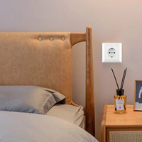 Prise murale Schuko simple standard européenne 16A 250V, une prise de courant encastrée, prise électrique murale pour la maison, certifiée CE