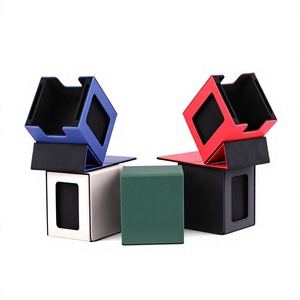Boîte de rangement portable en cuir PU durable pour cartes à collectionner, compatible avec les jeux de cartes Commander, pour usage domestique - Product Image 4