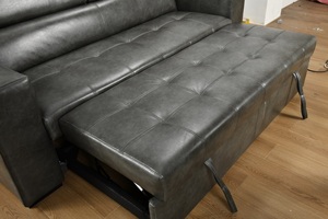 Divano Letto Reclinabile in Tessuto Stile Europeo Moderno con Contenitore, per Soggiorno, Scuola, Villa, Grigio Scuro - Vendita all'Ingrosso Diretta dalla Fabbrica - Product Image 5