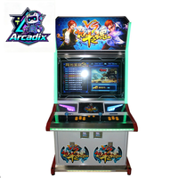 Borne d'arcade de combat à monnayeur de 32 pouces, 2 joueurs, armoire verticale, console de jeu vidéo pour centre de jeux commercial
