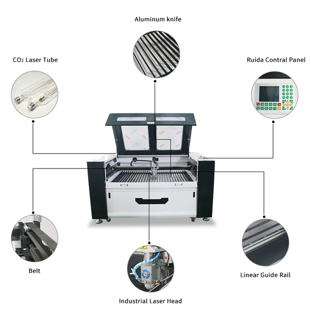 MISHI 1325 Metal and Non Metal Laser Cutting Machine Co2 500w 300w Co2 Laser Cutter Engraving Machine