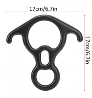 Dispositif de descente extra large et robuste DZ 45kn, mousqueton à verrouillage, accessoire de ceinture de sécurité pour l'escalade, verrouillage à vis, couleur dorée