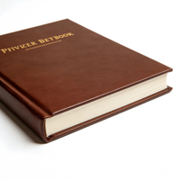 Personnalisez vos propres carnets de notes et agendas A5 avec estampage doré, couverture rigide en cuir PU marron