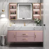 Комплект ванных шкафов Hpl с освещением для раковины и зеркалом