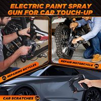 Pistol Semprot Cat Listrik Baru 3.6V/7.2V (Model Pink/Biru) dengan Kabel USB dan 4 Nozel/2 Botol