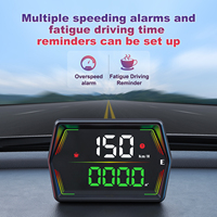 Afficheur tête haute (HUD) G21 pour voiture – Compteur de vitesse, odomètre, indicateur de parcours, boussole, altimètre, rappel de fatigue au volant, affichage numérique universel pour voiture