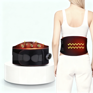 <span class=keywords><strong>Ceinture</strong></span> <span class=keywords><strong>chauffante</strong></span> électrique sans fil avec massage par vibration pour le confort assis et le soulagement des douleurs lombaires - Product Image 2