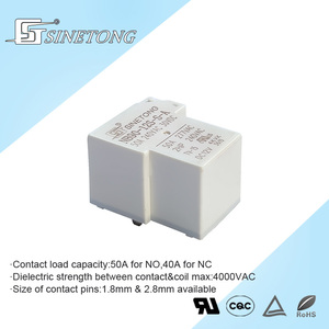 Sinetong NB90-12S-S-A4 4-Pin <b>Miniature</b> Electromagnetic Relay 50A 240VAC High-Voltage 12V 4KV 4000V 30VDC Sealed White 2.8mm - Product Image 6