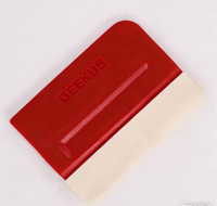 Spatule en TPU Deekus rose pour film de protection de vitres de voiture, outil de pose anti-rayures