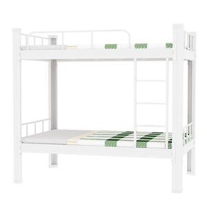 <span class=keywords><strong>Lit</strong></span> superposé moderne en fer épais, construction artistique, cadre métallique à double couche pour chambre à coucher, dortoir, école, montage facile - Product Image 1