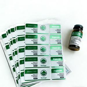 สติกเกอร์กันน้ำแบบโฮโลแกรม BOPP สำหรับติดฉลากโลโก้แบบกำหนดเอง สำหรับขวดเพปไทด์ขนาด 3 มล. 5 มล. 10 มล. และสำหรับติดขนตาปลอม - Product Image 5