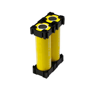 Accessoires pour batterie, support en plastique noir, matériau ABS+PC ignifuge, support de batterie 18650 1x2 - Product Image 3