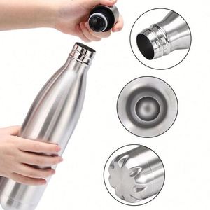 Bouteille d'eau sportive moderne à double paroi en acier inoxydable 304, grande capacité, personnalisable avec logo, pour voiture, créative et tendance - Product Image 2