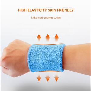 Benutzer definierte Baumwolle Armband gestickte Schweiß bänder Kein <span class=keywords><strong>Minimum</strong></span> für das Training - Product Image 5