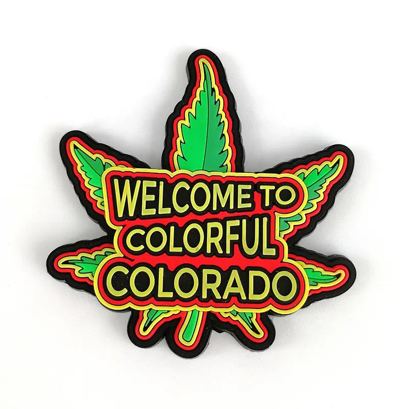 Welcome to COLORADO Custom Fridge Magnets Green Leaves PVC Embossed Refrigerator Magnet