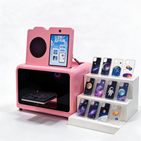 Imprimante UV compacte A5 avec fonction d'impression par scan IA pour la personnalisation de logos, coques de téléphone, balles de golf, et prise en charge des selfies