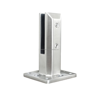 Pince de fixation en acier inoxydable 316 pour balustrade de piscine sans cadre en verre, pour garde-corps d'escalier, réglable, résistante à la rouille, design moderne