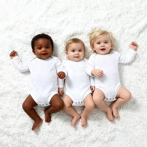 Body de Manga Larga para Bebé, 100% Algodón Blanco, Unisex, <span class=keywords><strong>Cubrepañal</strong></span> para Bebé, Mameluco de Algodón para Recién Nacido, Certificado por CPC - Product Image 3