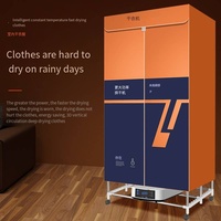 Séchoir à linge portable automatique à deux boutons, diverses options de chauffage, fabrication industrielle pour usage domestique et hôtelier