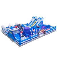 Le plus grand parc d'amusement gonflable géant d'Amérique Bounce House & Bouncy Playground une aventure de parc à thème palpitante