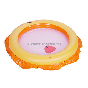 Lion PVC 3mm d'épaisseur ronde <span class=keywords><strong>pataugeoire</strong></span> gonflable pour enfants piscine peu profonde <span class=keywords><strong>pataugeoire</strong></span> bébé Splash Pad extérieur <span class=keywords><strong>Mini</strong></span> piscine - Product Image 4