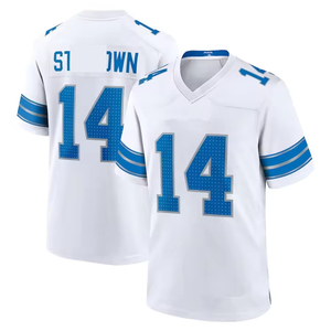 カスタム # 16 # 0 # 14 デトロイト アメリカンフットボール ジャージ 縫製済み 通気性メッシュ スポーツユニフォーム メンズ用 名前・背番号入り - Product Image 4