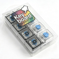 Porte-clés clavier de jeu personnalisé à interrupteur mécanique, fidget clicker, vente en gros, cadeau promotionnel pour joueurs