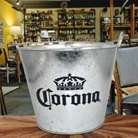 Seau à glace en tôle galvanisée, seaux à bière pour bar/KTV, seaux à bière Corona Champagne, popcorn de cinéma