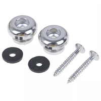 Boutons de sangle de guitare chromés, goupilles de fixation métalliques pour pièces de guitare