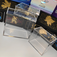 Boîte de protection en acrylique pour booster box TCG avec couvercle magnétique pour POKEMON