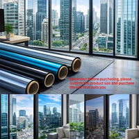 Bestseller Selbstklebende Einweg-Spiegelfolie PET-Fensterfolie Wärmeisolierung Anti-UV Sonnenschutz Umweltfreundlicher Sichtschutz für Zuhause