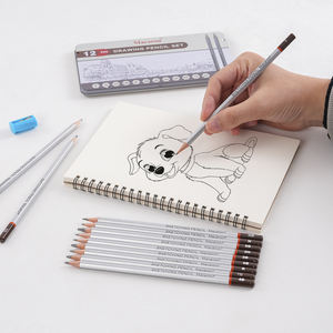 Ensemble de crayons à <span class=keywords><strong>fusain</strong></span> Macaron, crayons professionnels HB, papeterie avec boîte, crayons à <span class=keywords><strong>dessin</strong></span> personnalisés, croquis pour l'éducation et le travail - Product Image 4